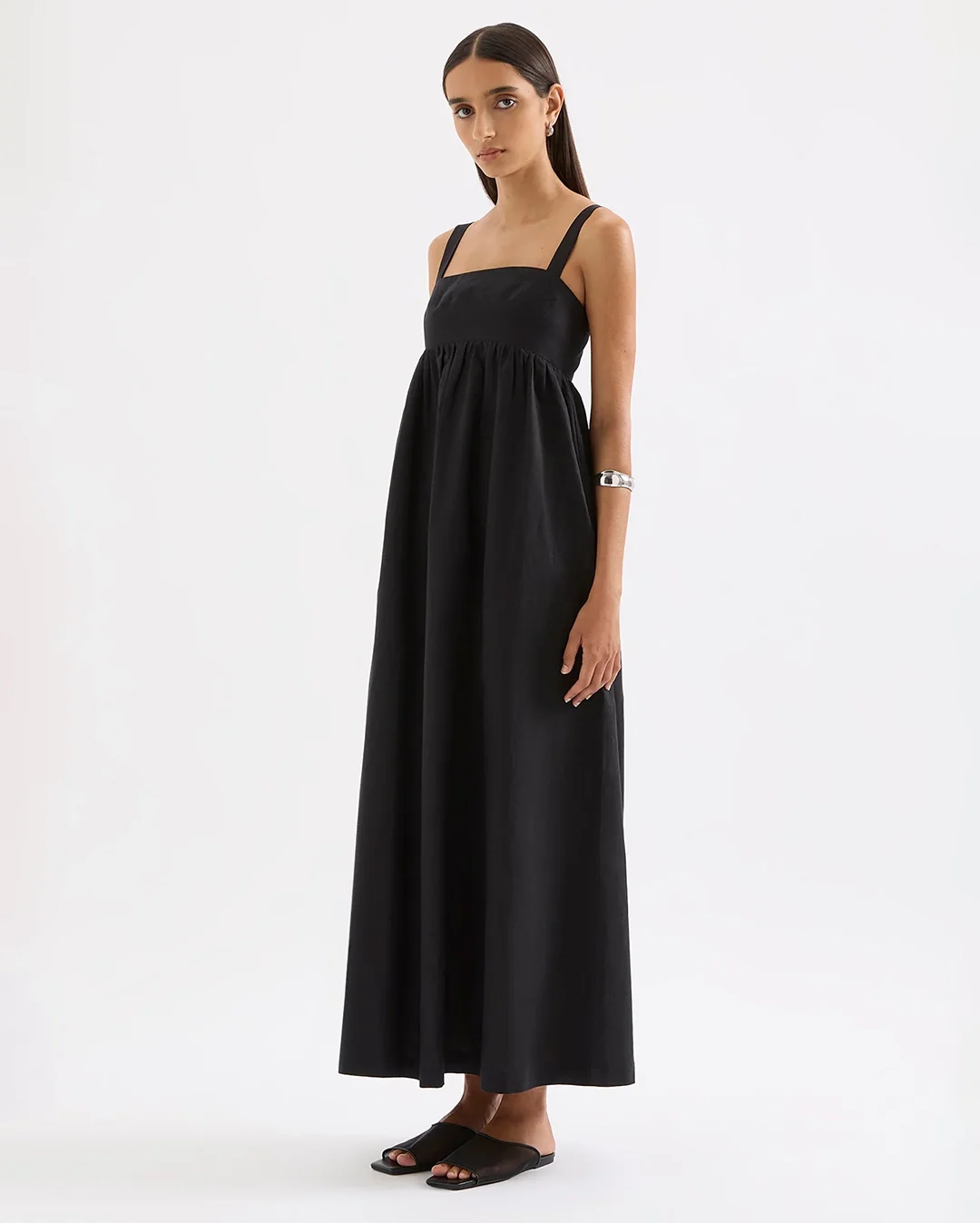 Selene Maxi Dress - Black - Image 4