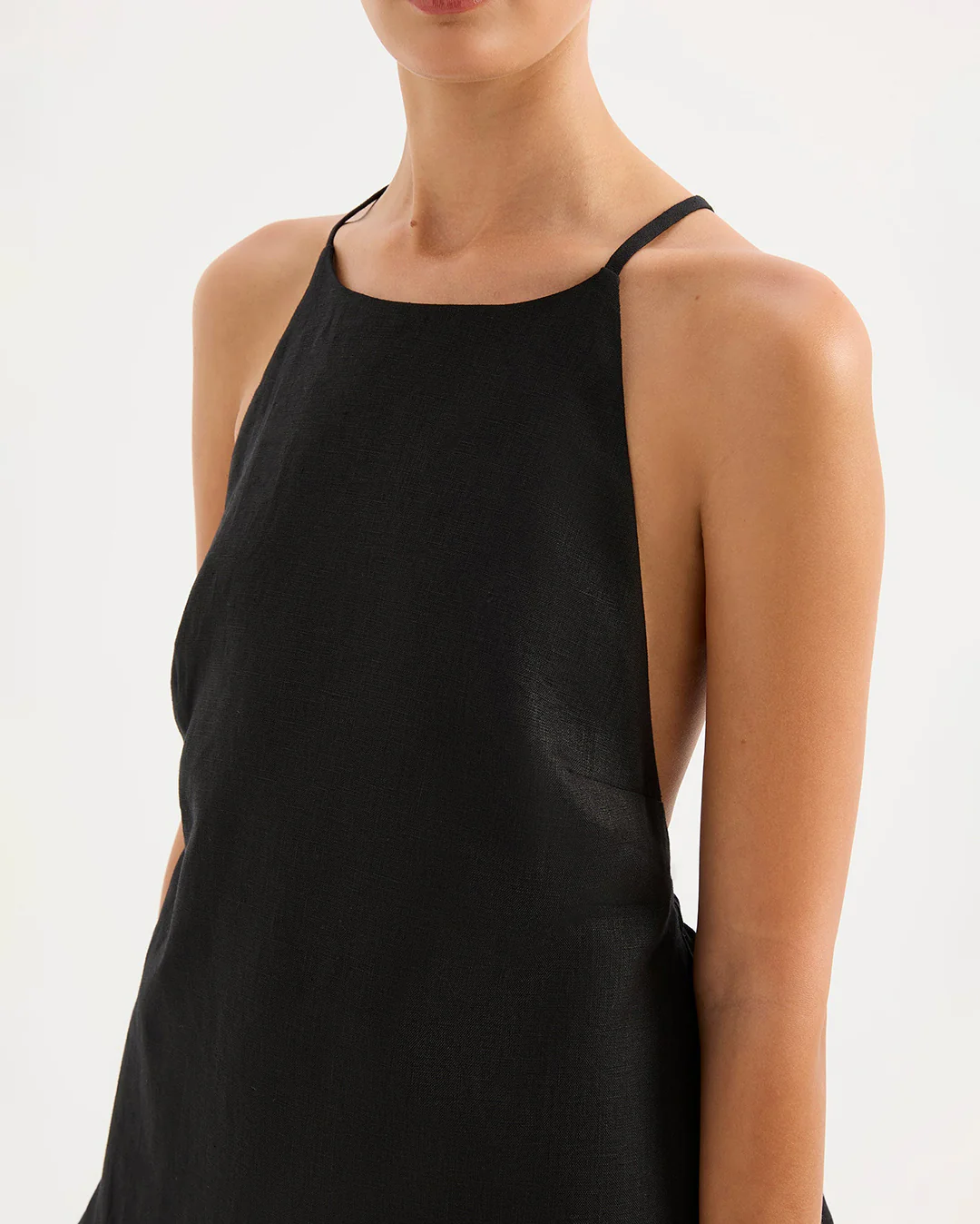 Ziba Linen Top - Black - Image 5
