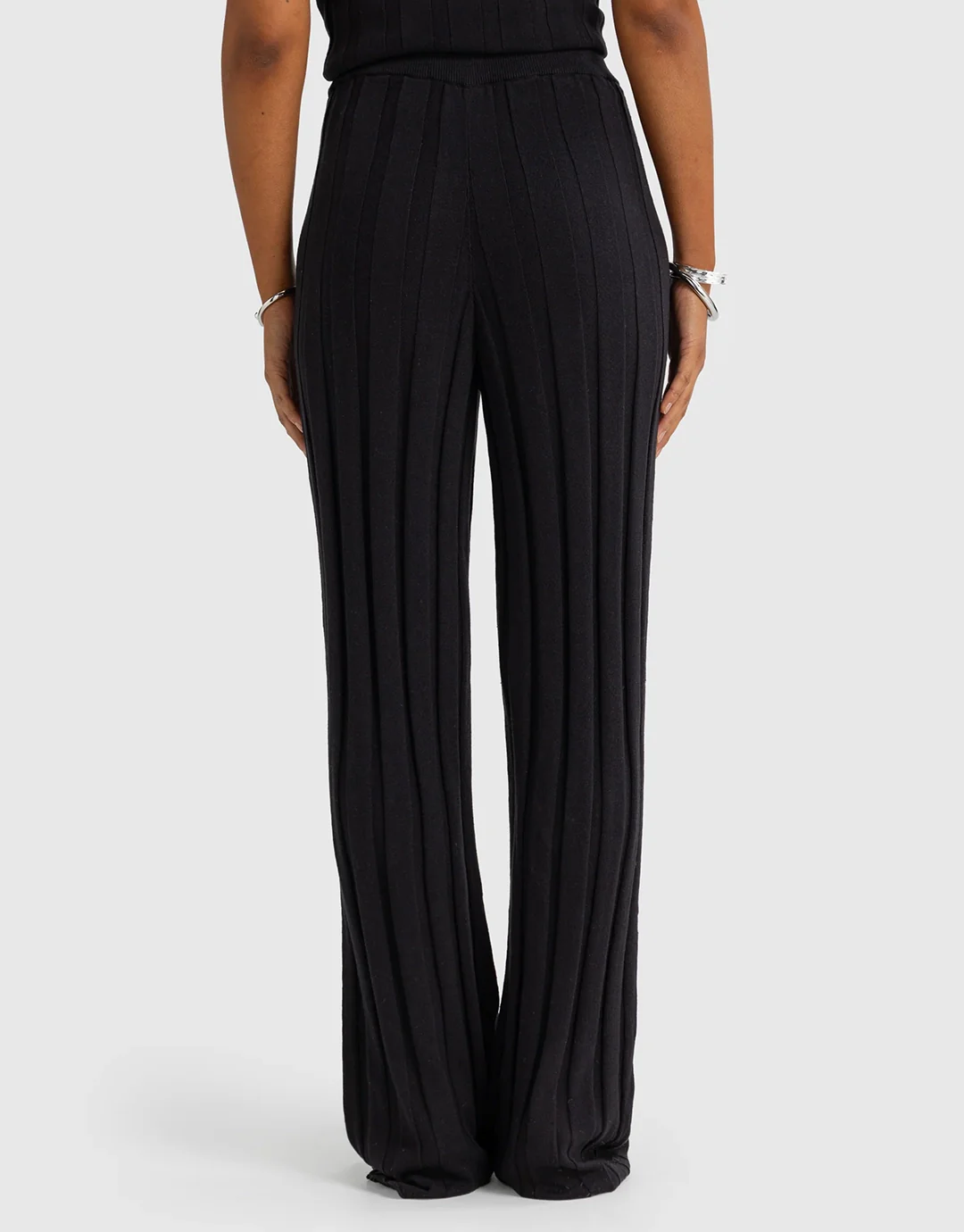 Amara Knit Pants - Black - Image 4