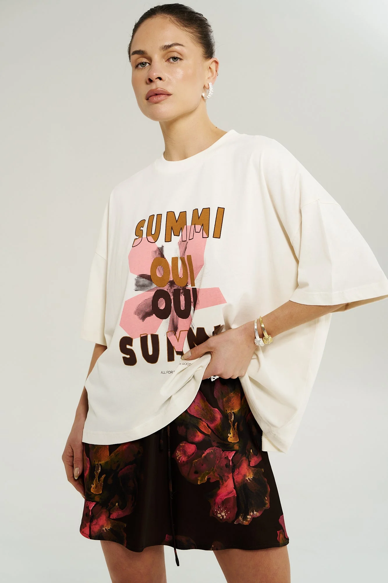 Oui Oui Tee - Vintage White - Image 4