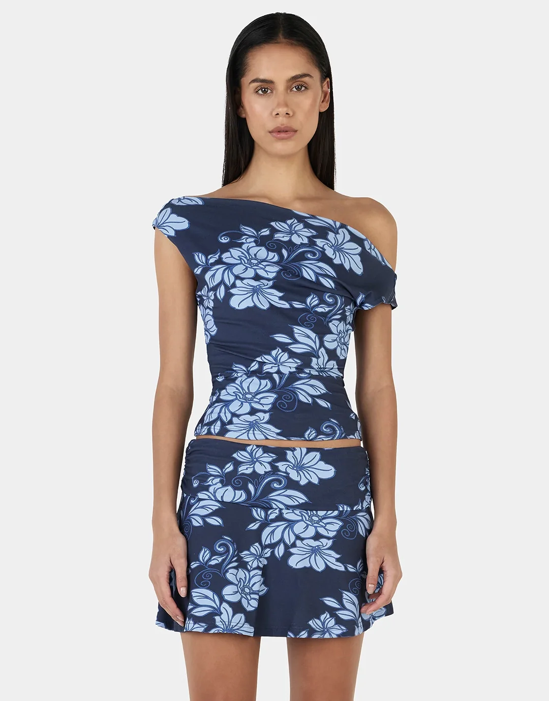 Adriana Mini Skirt - Rolling Waves Navy - Image 2