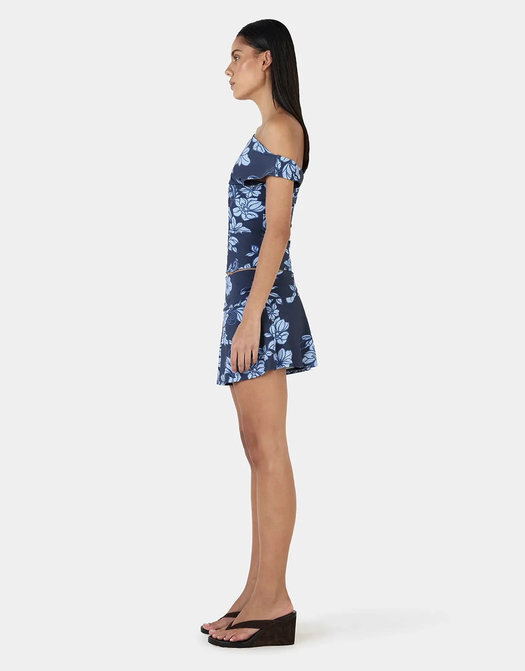 Adriana Mini Skirt - Rolling Waves Navy - Image 4
