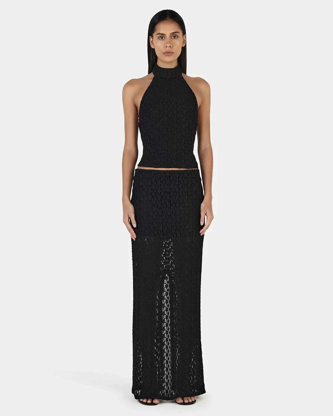 Cooper Halter Top - Black - Image 2