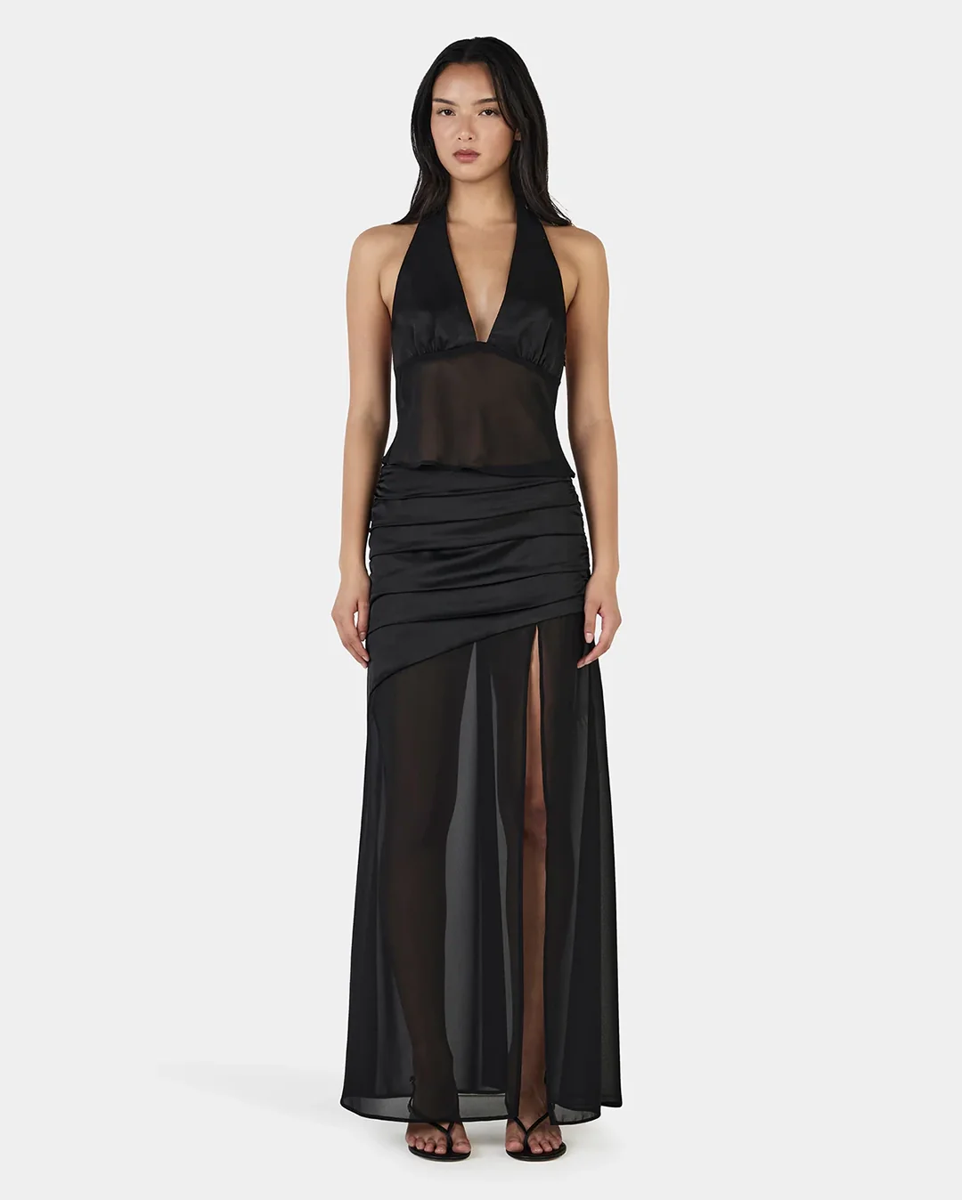 Delilah Scarf Top - Black - Image 3