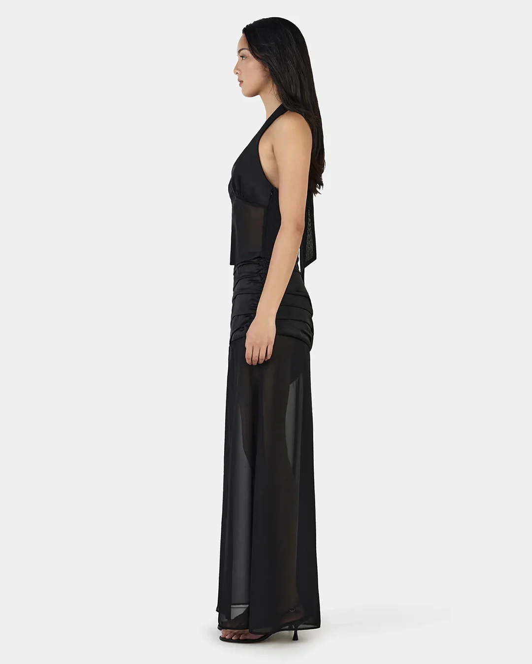 Delilah Scarf Top - Black - Image 5