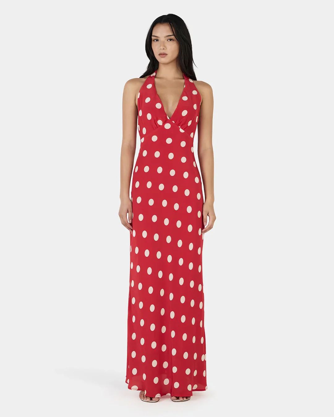 Elyse Maxi Dress - Red Polka - Image 2