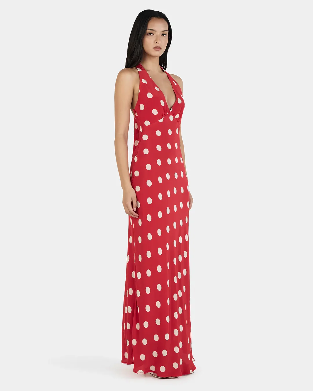 Elyse Maxi Dress - Red Polka - Image 3