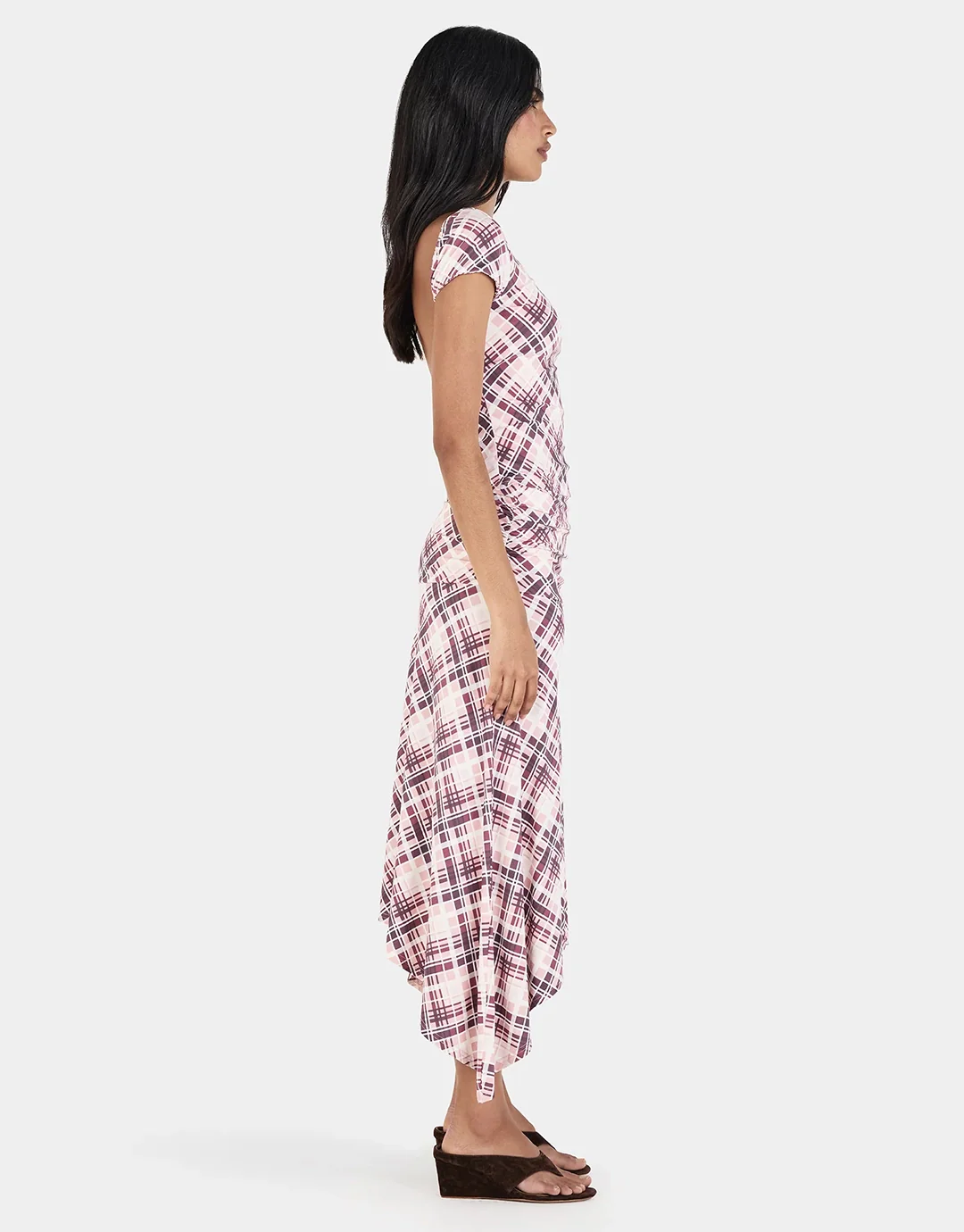 Farrah Midi Skirt - Berry Plaid - Image 4