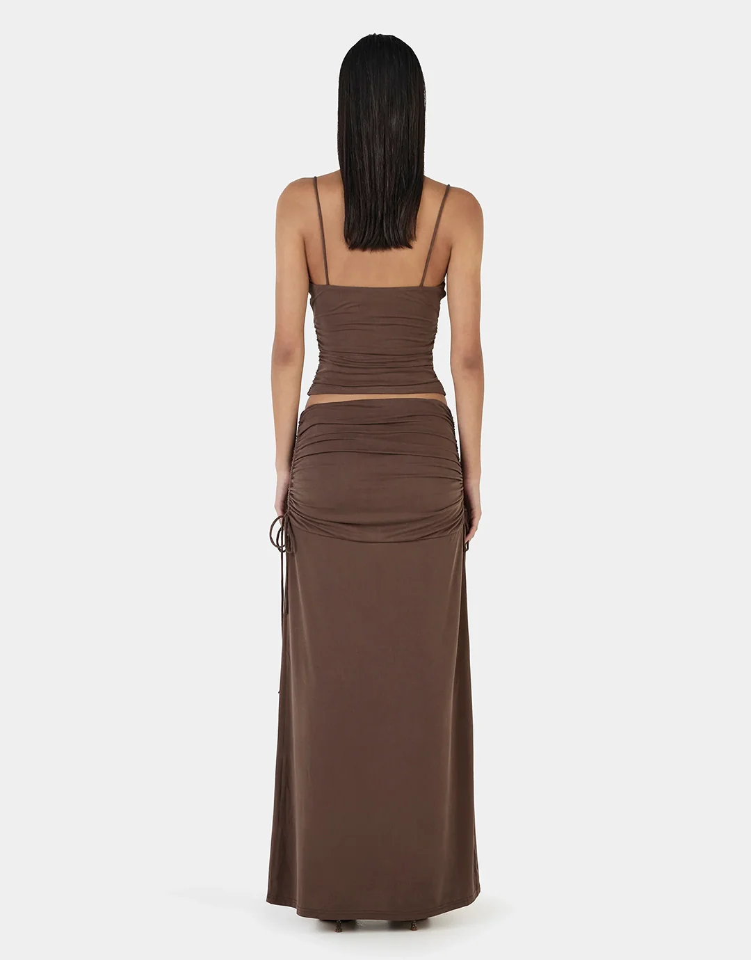 Heather Maxi Skirt - Chocolate - Image 5