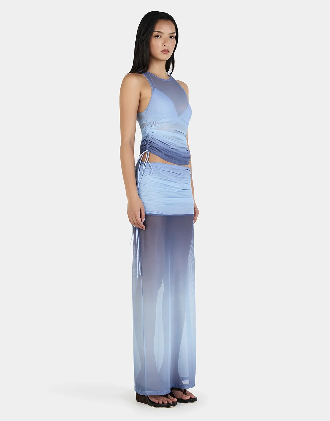 Heather Maxi Skirt - Ocean Gradient - Image 3
