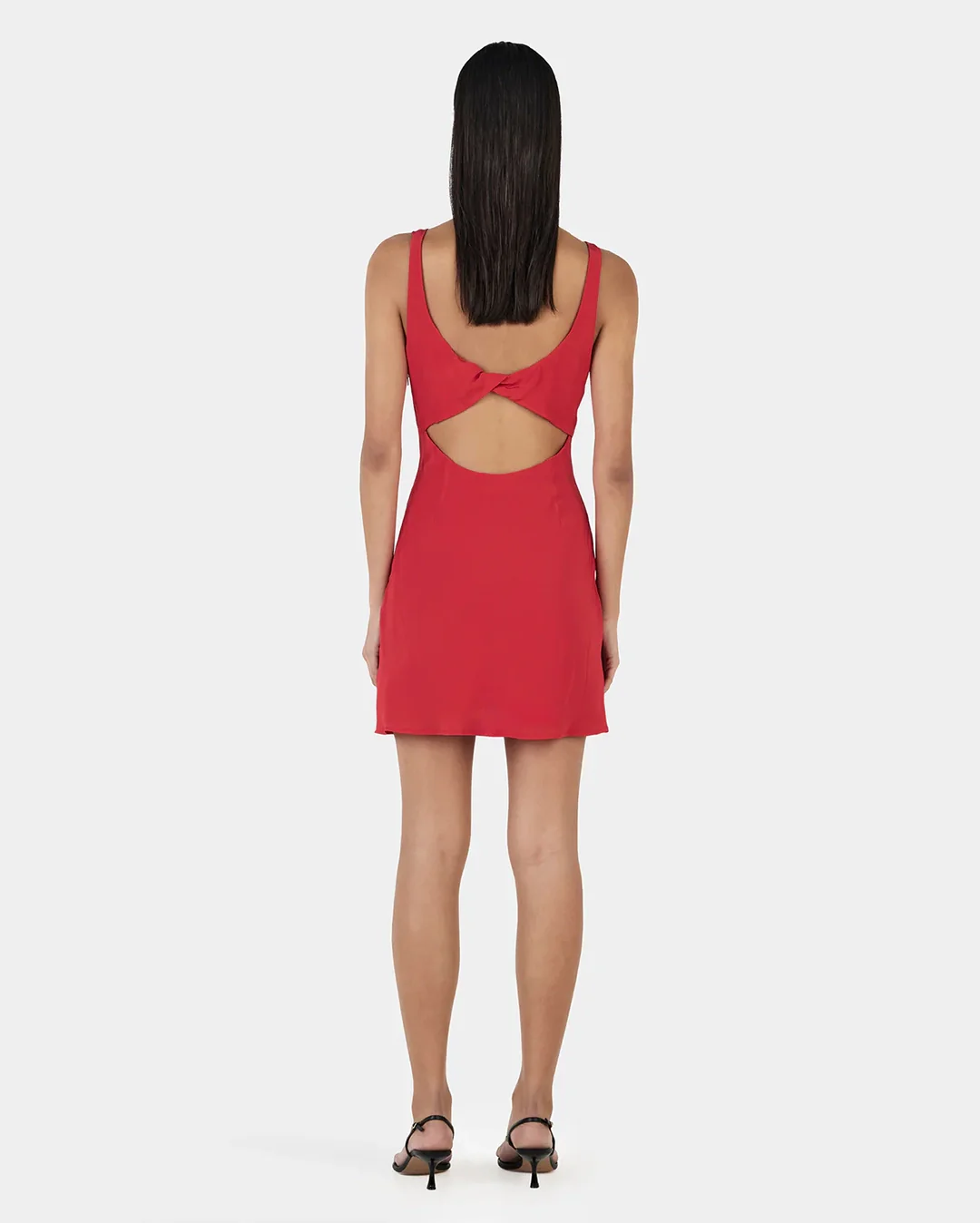 Tori Mini Dress - Ruby Red - Image 4