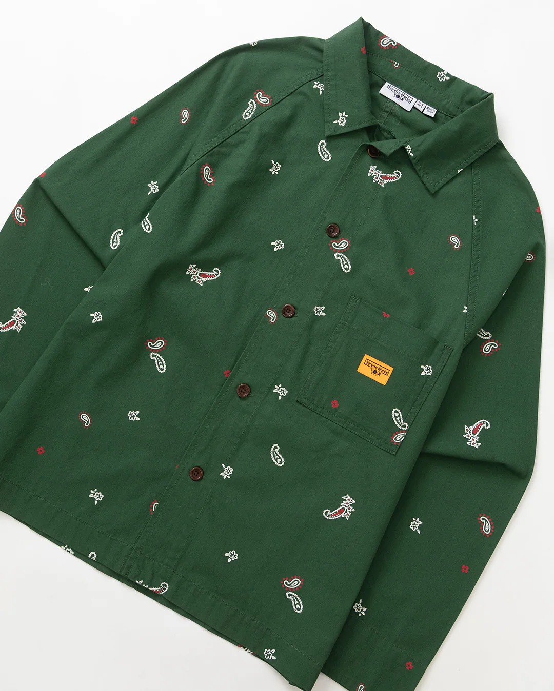 Paisley Front of House Jacket - Forest - Image 2