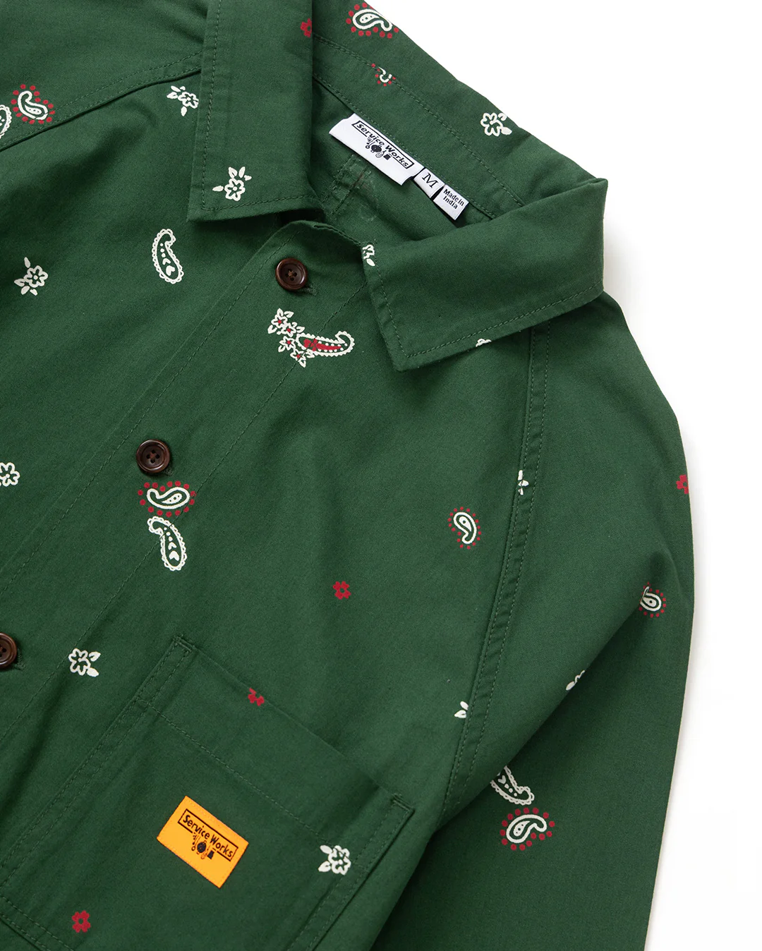 Paisley Front of House Jacket - Forest - Image 3