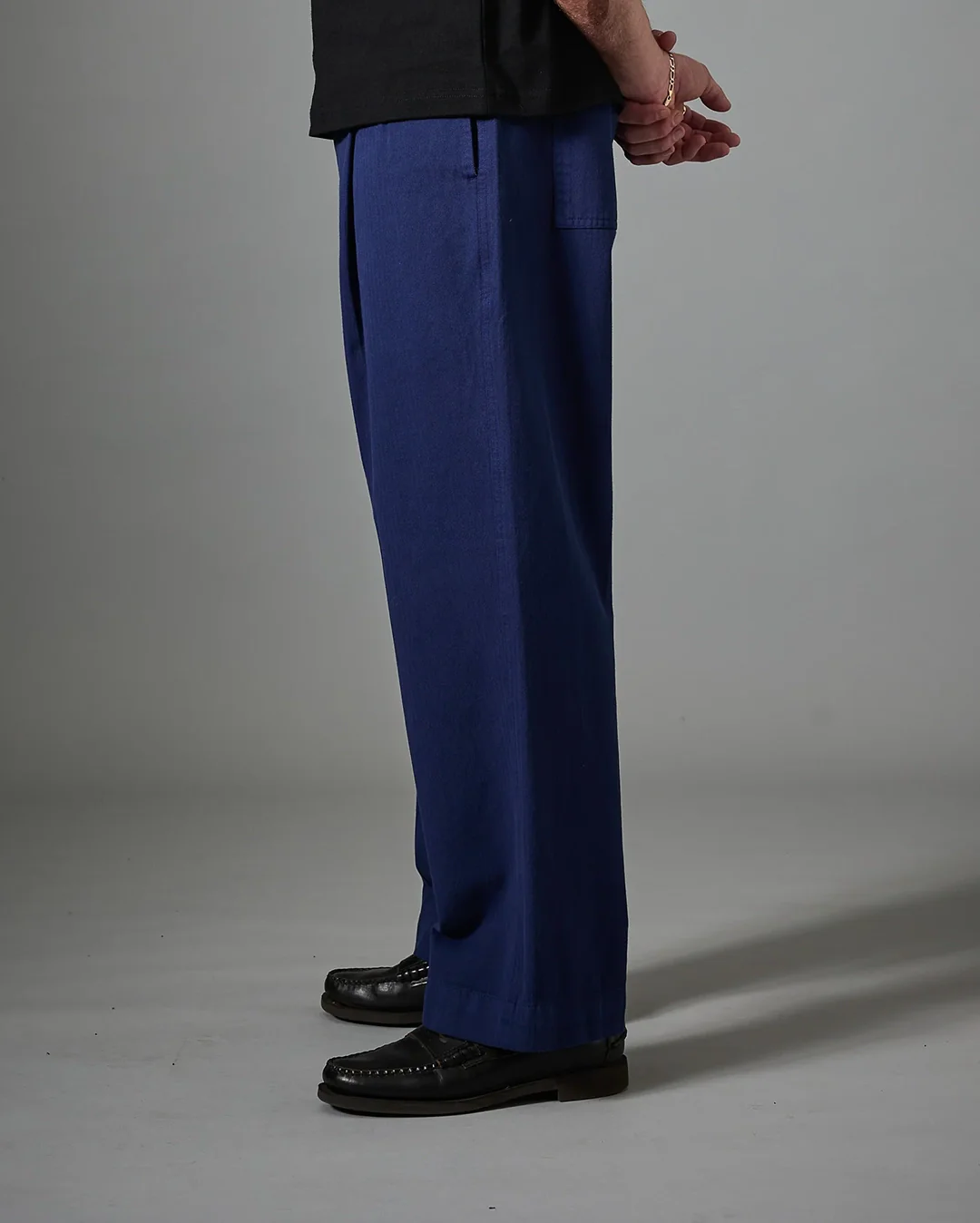 Herringbone Leagues Club Pant - Dark Indigo - Image 3