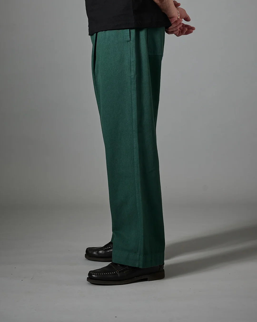 Herringbone Leagues Club Pant - Hunter Green - Image 4
