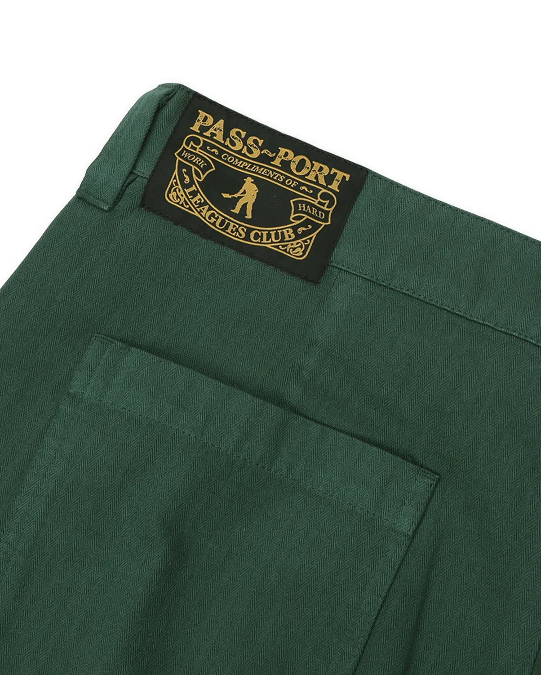Herringbone Leagues Club Pant - Hunter Green - Image 7