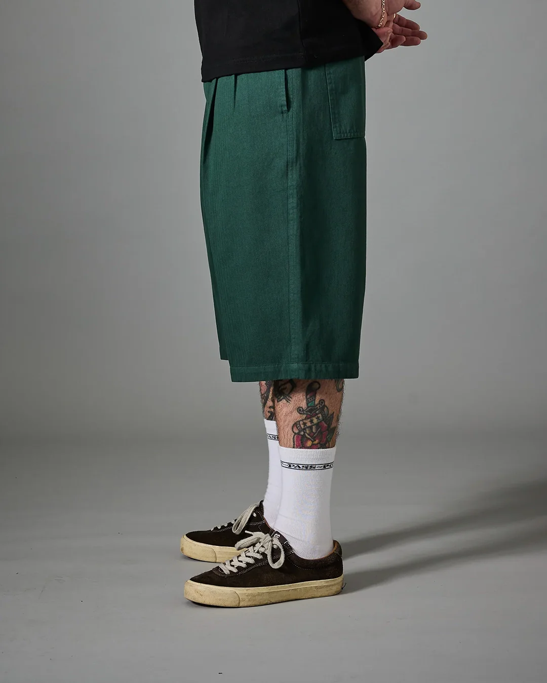 Herringbone Leagues Club Short - Hunter Green - Image 4
