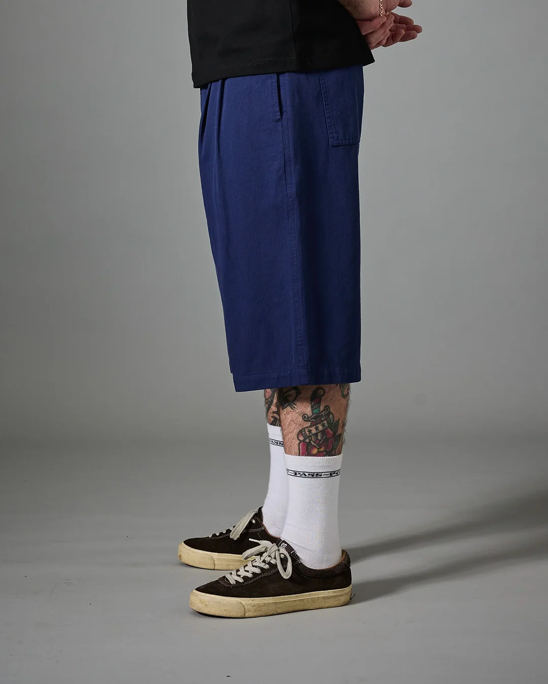 Herringbone Leagues Club Short - Dark Indigo - Image 4