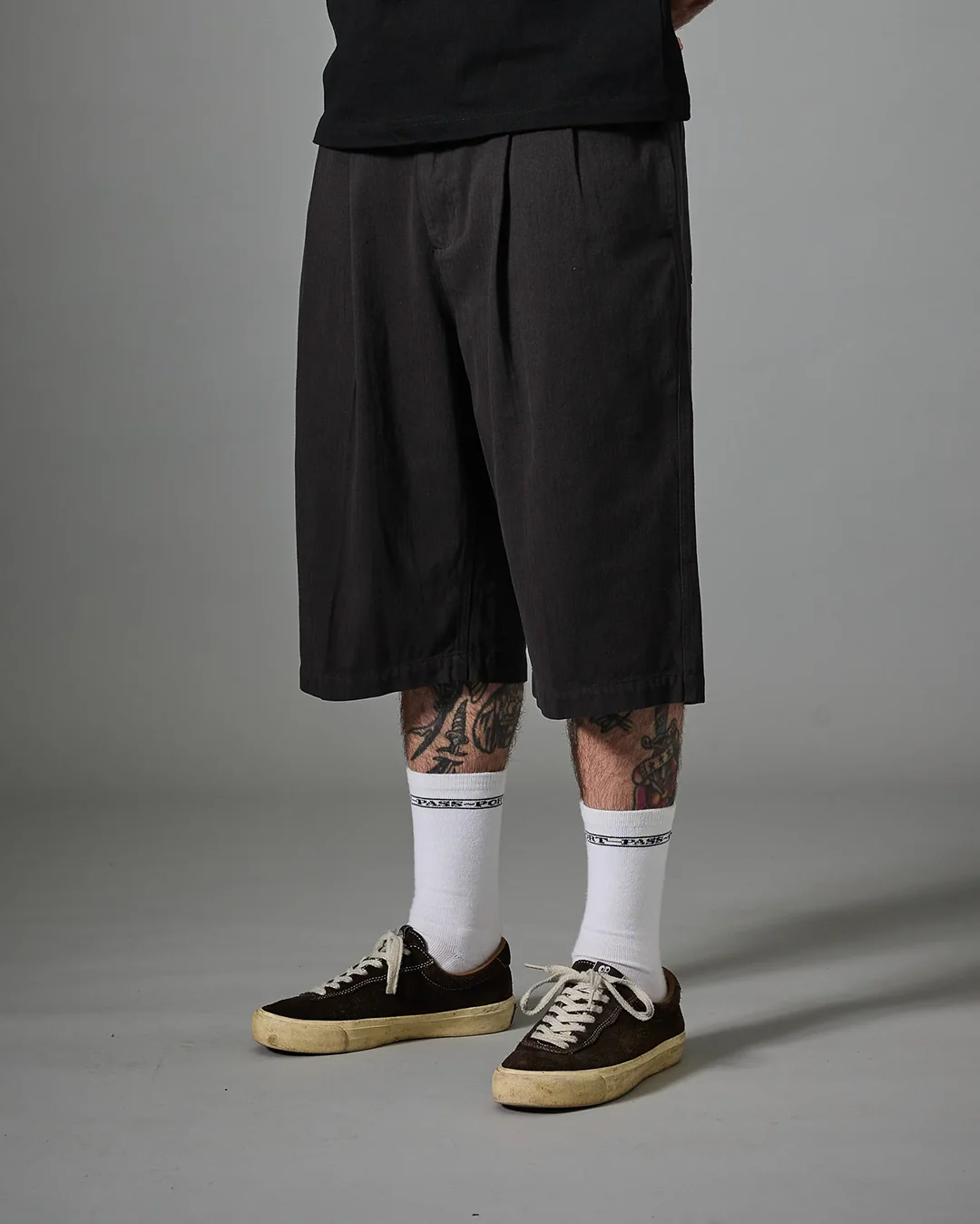 Herringbone Leagues Club Short - Vintage Black