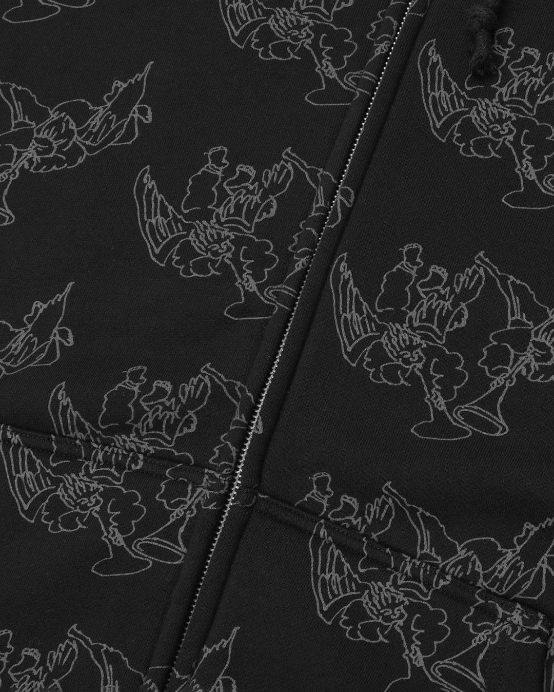 Trumpets Zip Hood - Black - Image 5