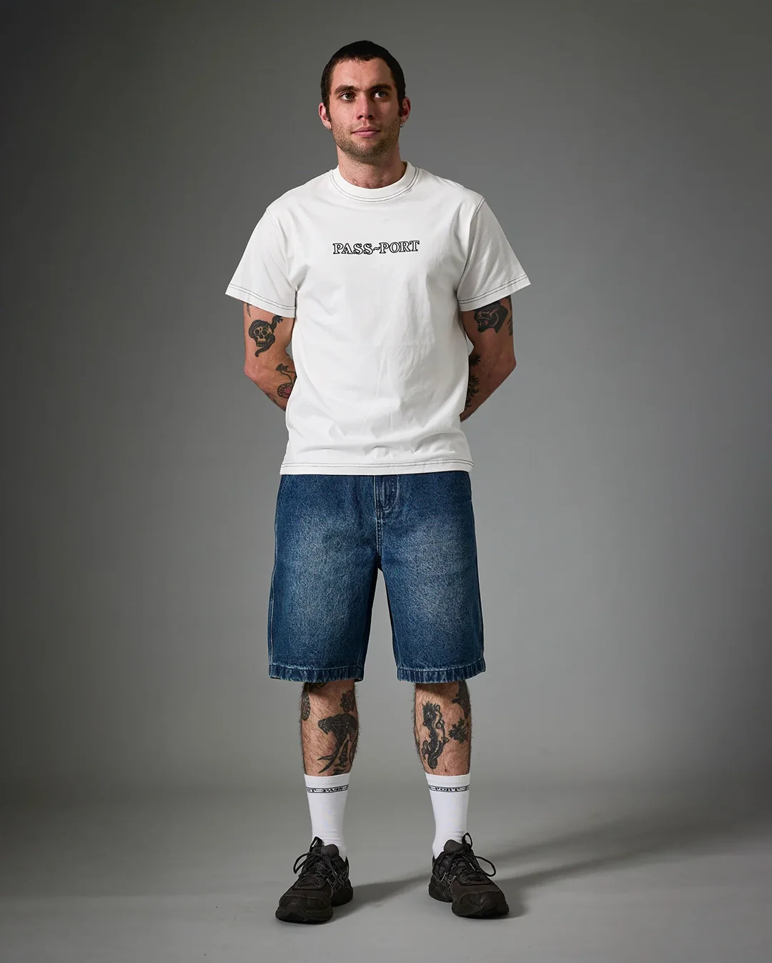 Workers Club Classic Jean Short R46 - Washed Dark Indigo - Image 5