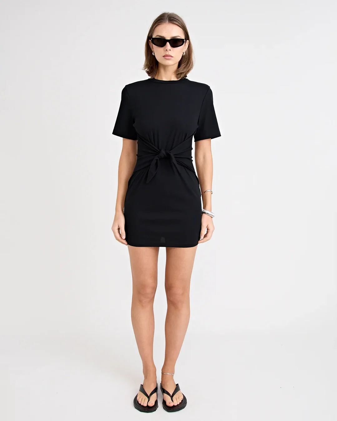 Varley Mini Dress - Black - Image 6