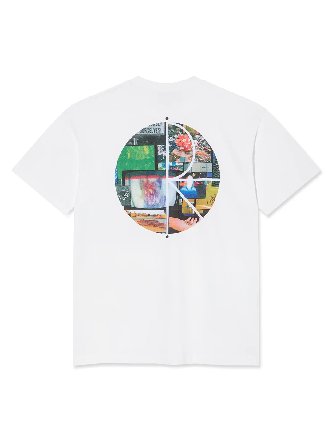 Fill Logo T-Shirt - Ourselves Collage - White - Image 2