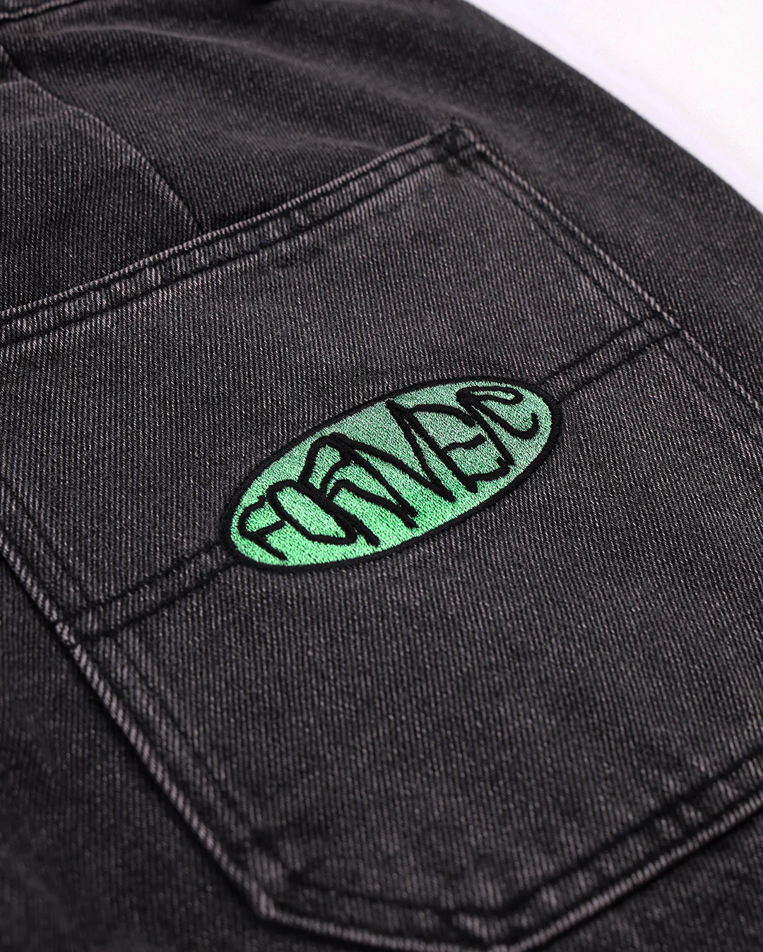 Reynolds Slack Denim Pant - Washed Black - Image 8