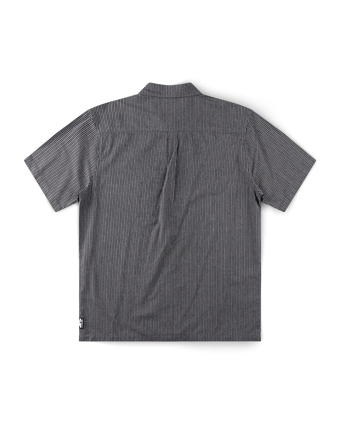 Reynolds Stripe Short Sleeve Shirt - Worn Black - Image 8