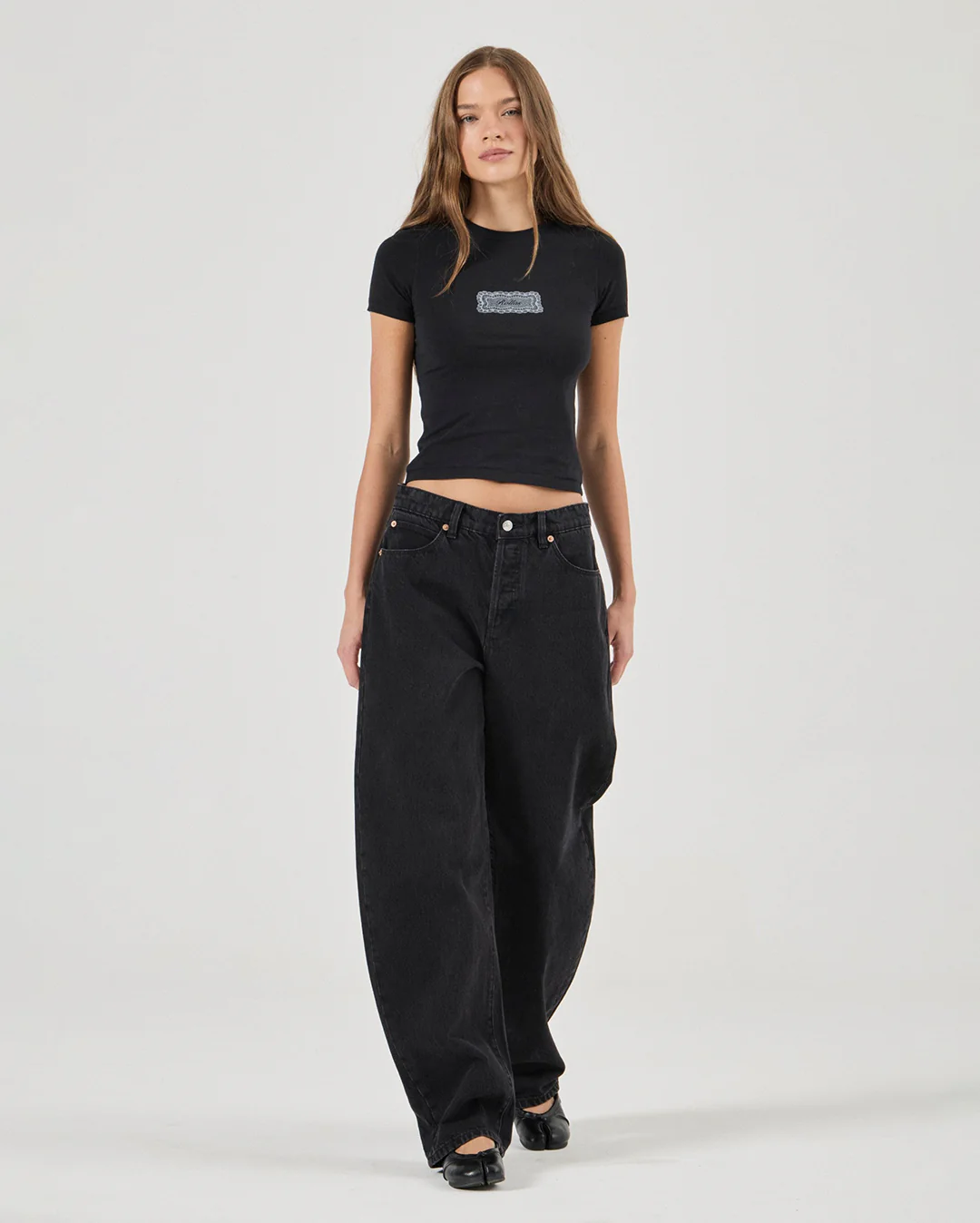 Arc Barrel Denim Jeans - Black Sand - Image 7