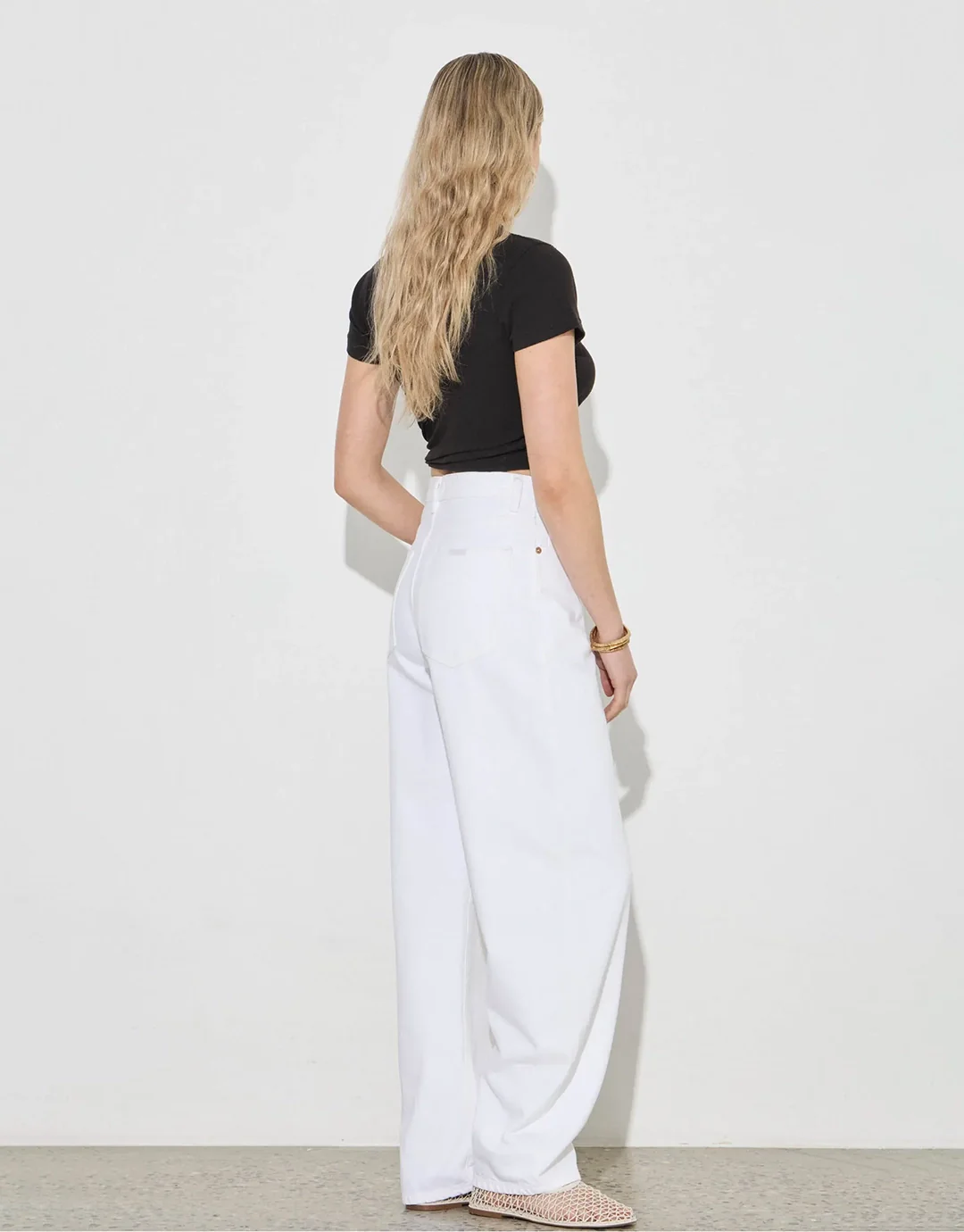 Arc Barrel Jeans - White Gold - Image 3
