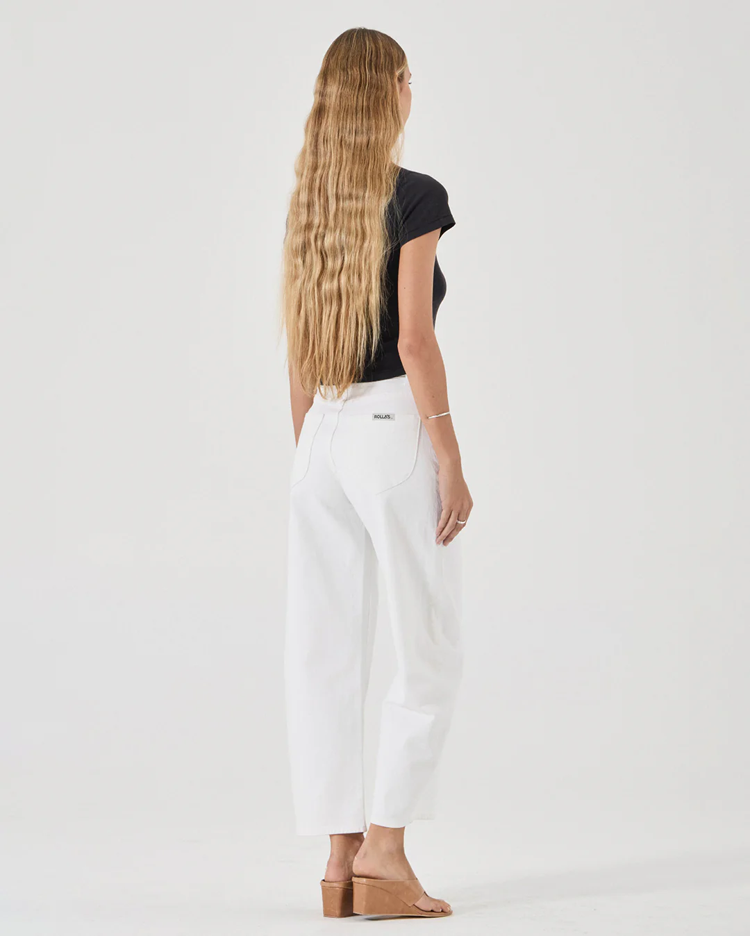 Gigi Barrel Denim Jeans - Vintage White - Image 2