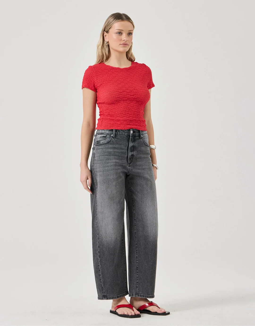 Gigi Barrel Jeans - Black Mountain - Image 2