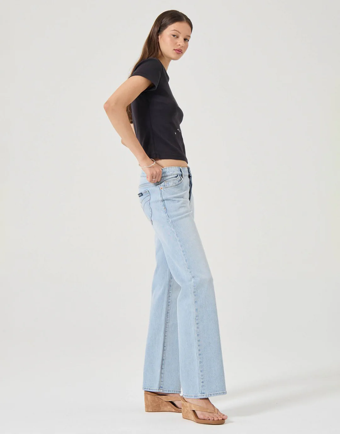 Heidi Low Denim Jeans - Breezy Blue - Image 2