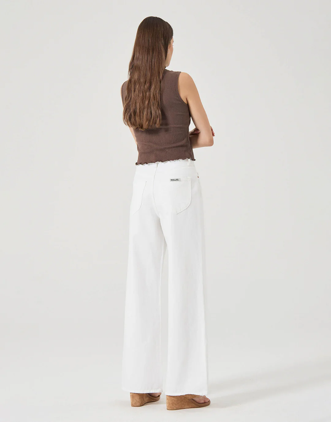 Sailor Long Relaxed Denim Jeans - Vintage White - Image 4
