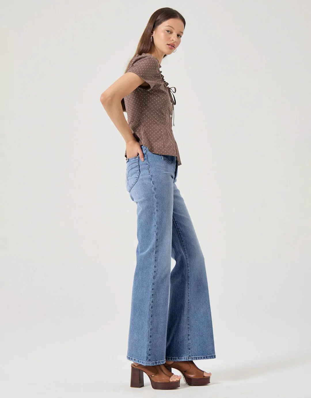 Stella Eastcoast Flare Denim Jeans - Dakota Blue - Image 5