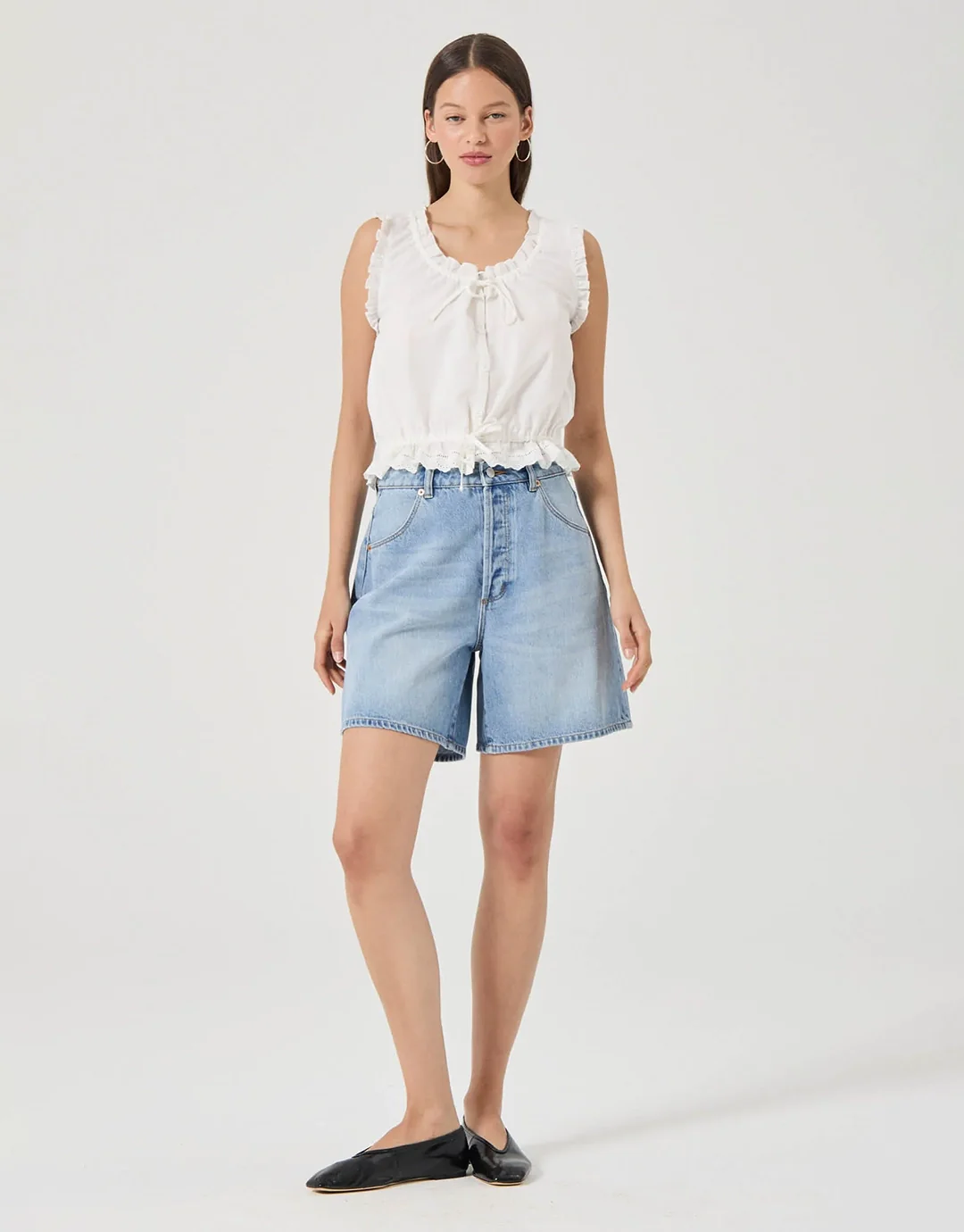 Super Mirage Denim Shorts - Lennon Blue - Image 3