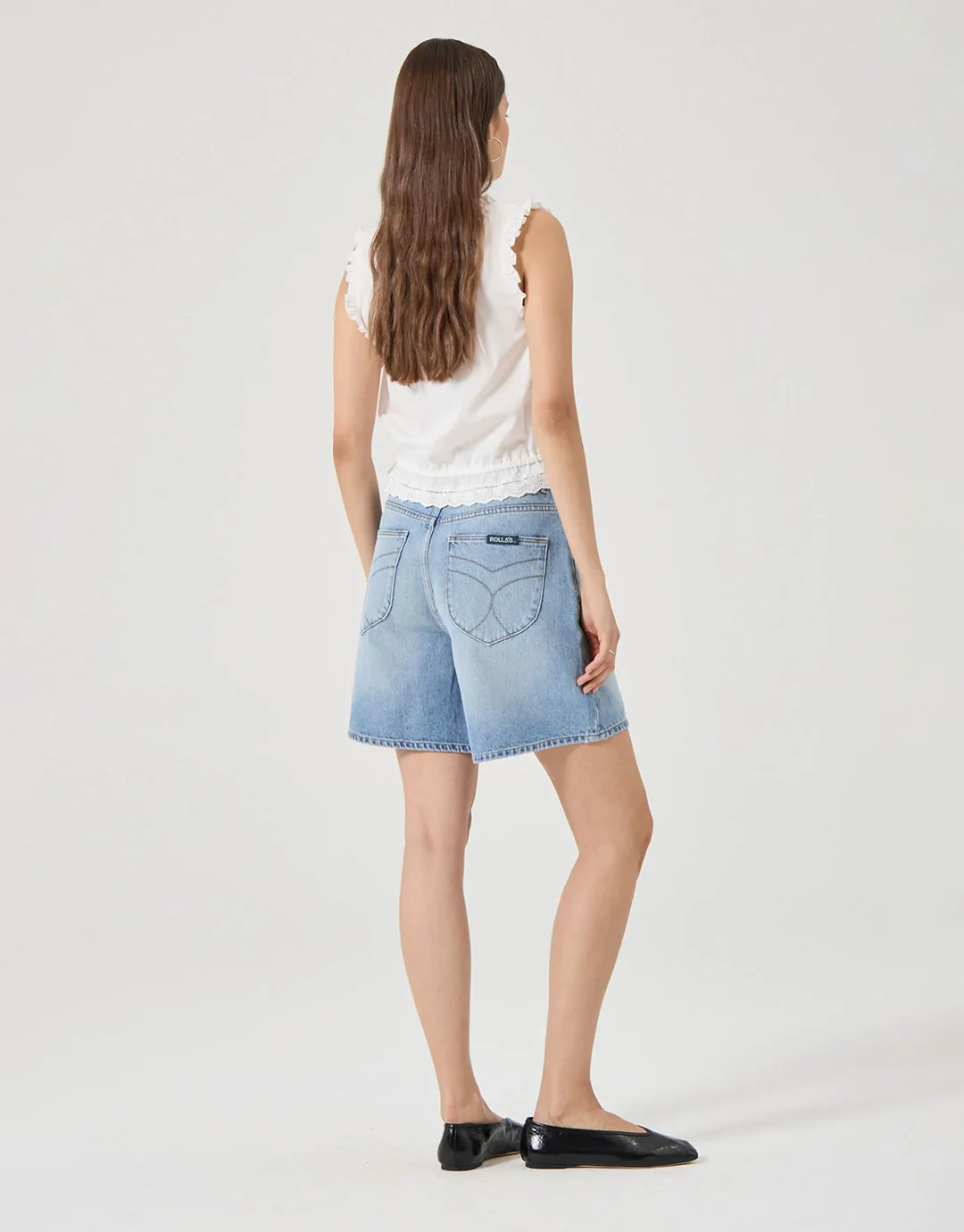 Super Mirage Denim Shorts - Lennon Blue - Image 5