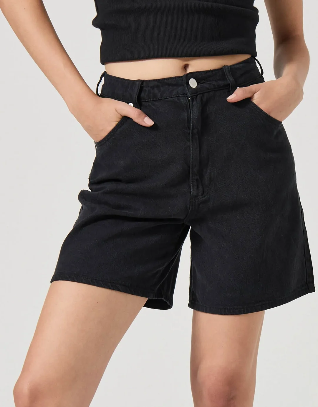 Super Mirage Denim Shorts - Lyocell Ash - Image 4