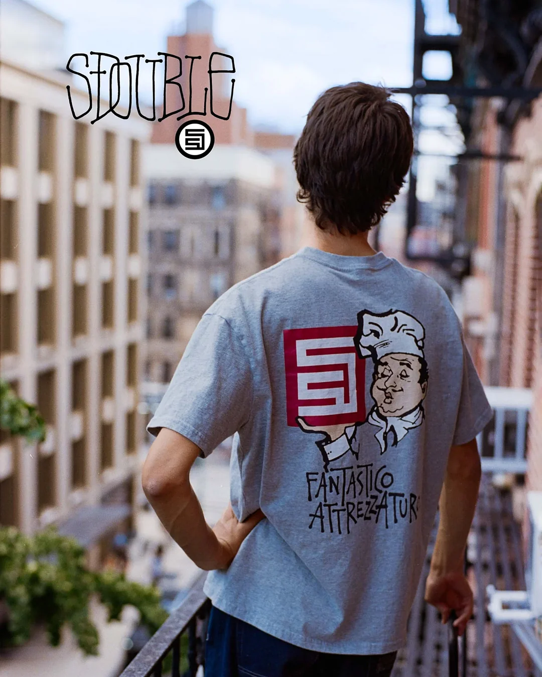Fantastico T-Shirt - Grey Heather - Image 4