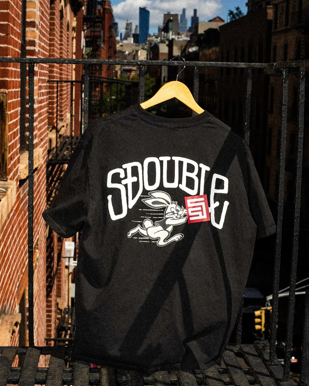 Rabbit T-Shirt - Black - Image 5