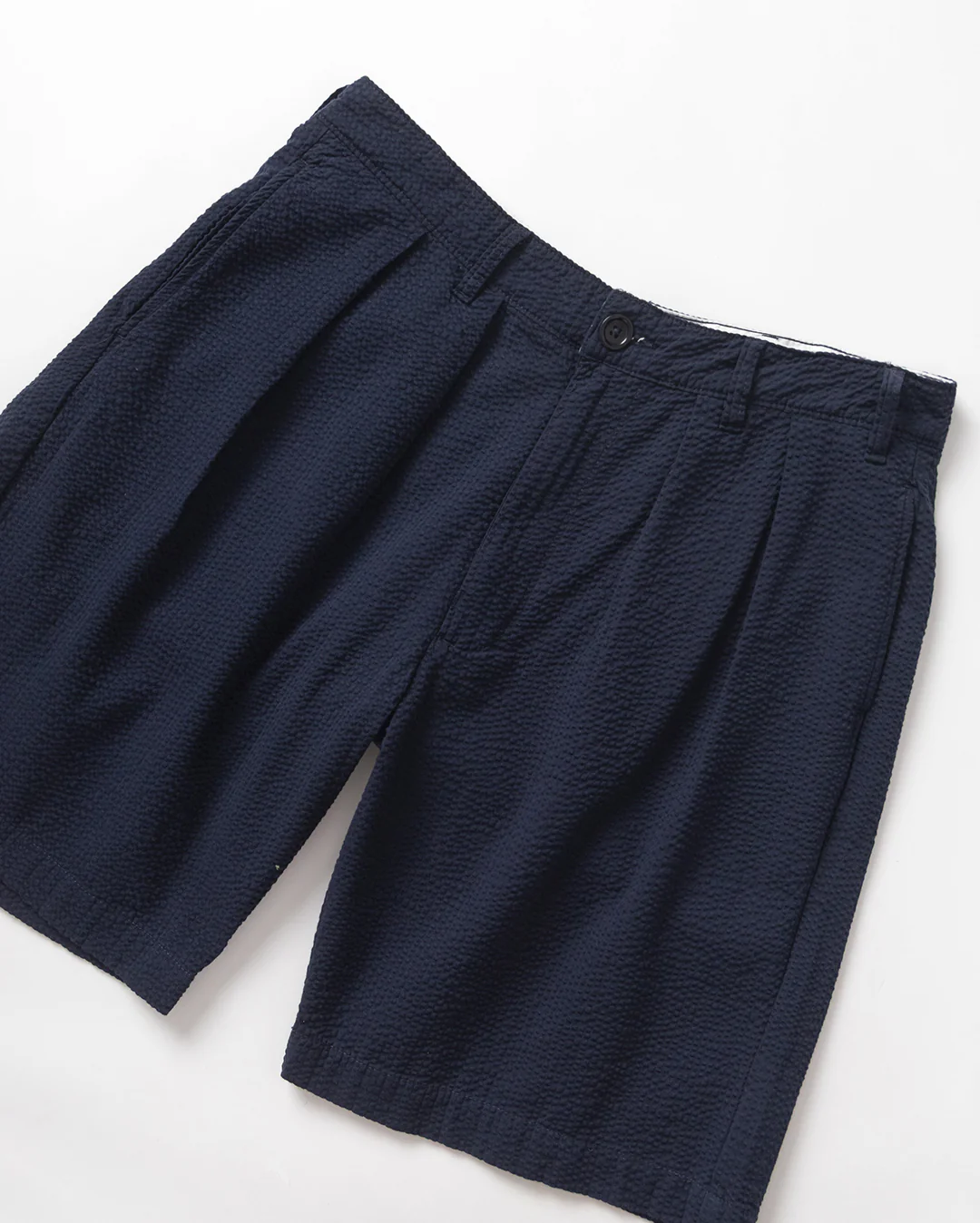 Seersucker Part Timer Shorts - Dark Navy - Image 2