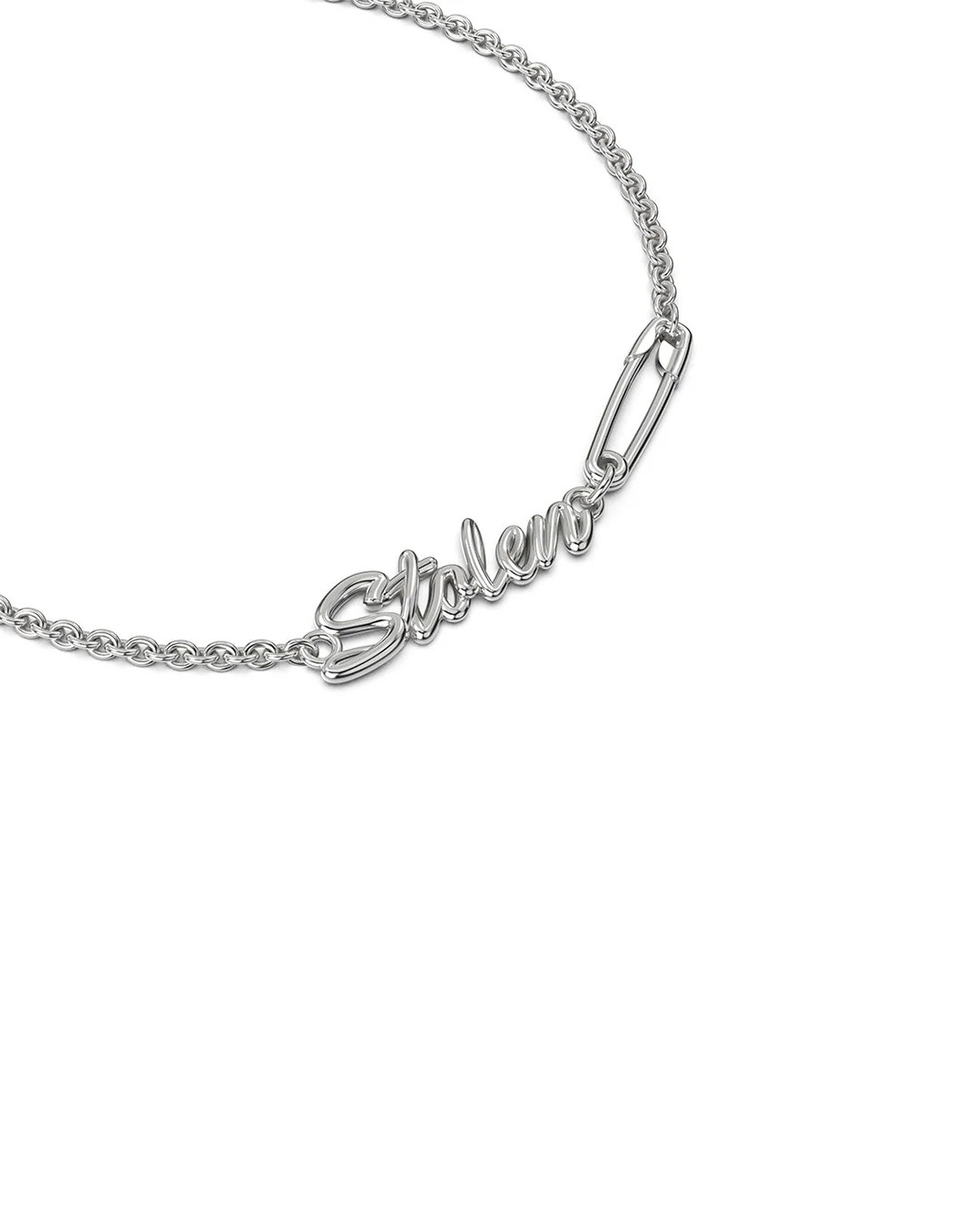 Sentimental Script Bracelet - Silver - Image 2