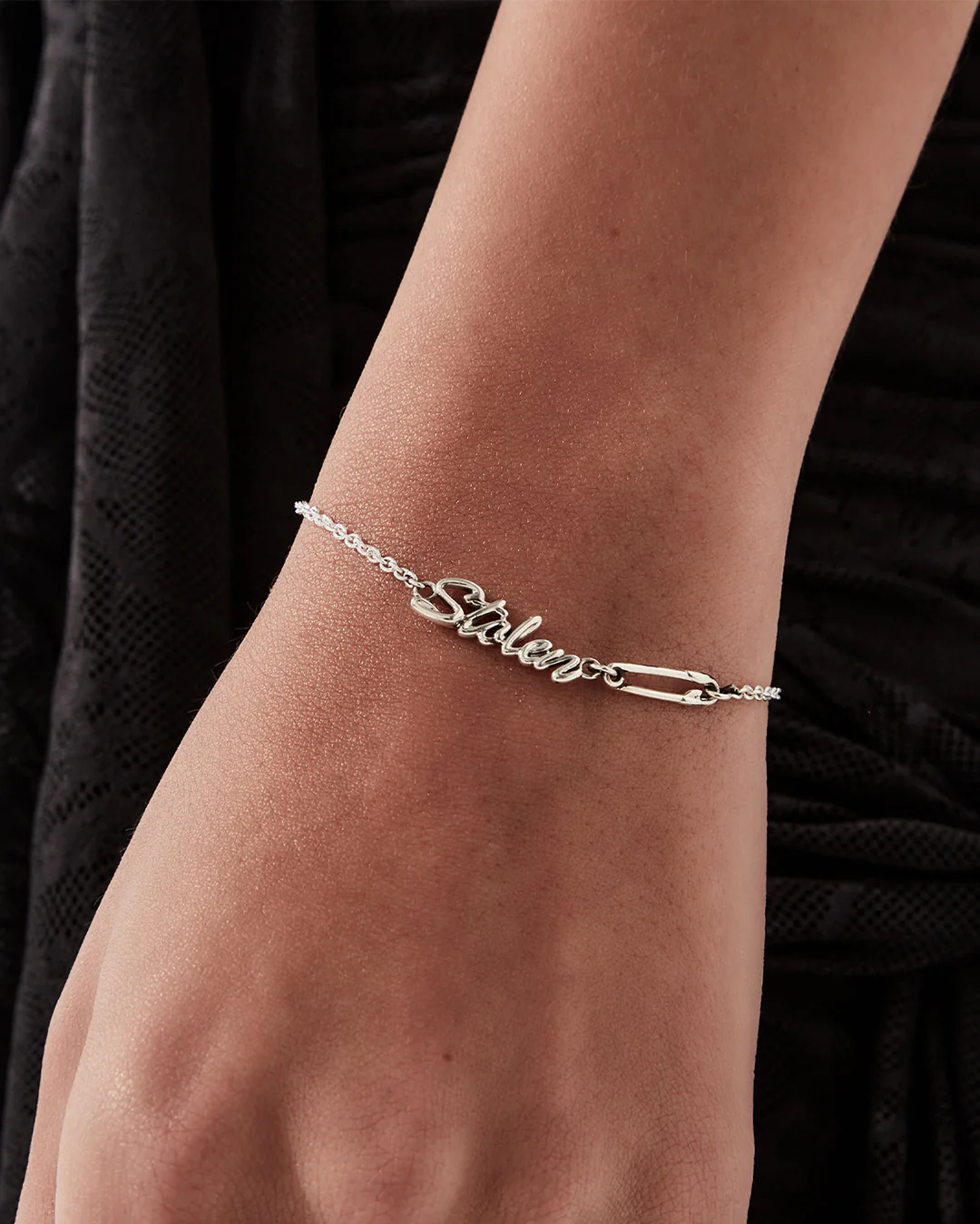 Sentimental Script Bracelet - Silver - Image 3