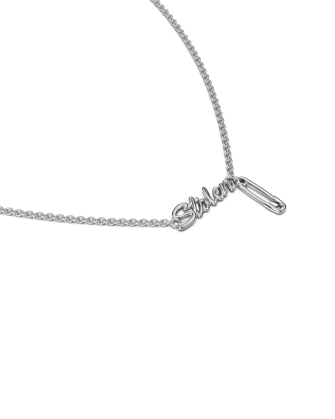 Sentimental Script Necklace - Silver - Image 2