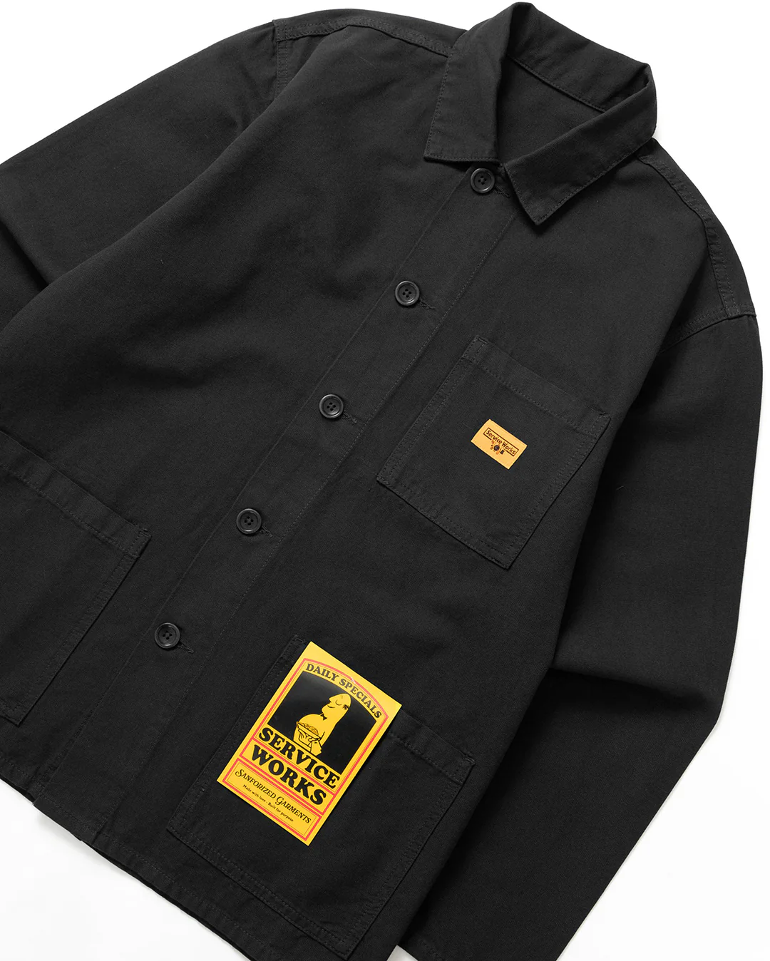 Canvas Chore Shirt - Black - Image 3