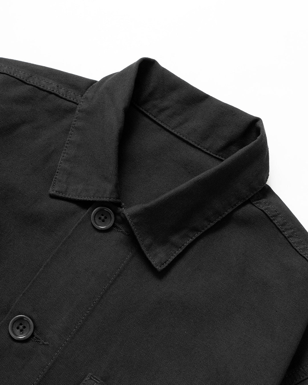 Canvas Chore Shirt - Black - Image 5
