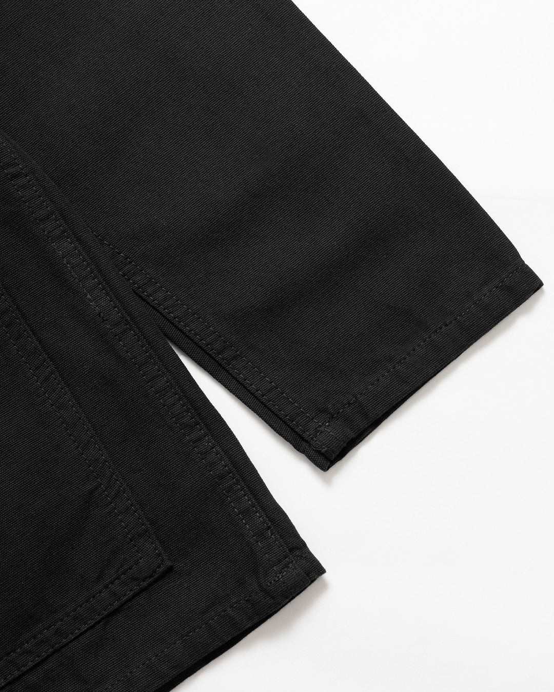 Canvas Chore Shirt - Black - Image 7