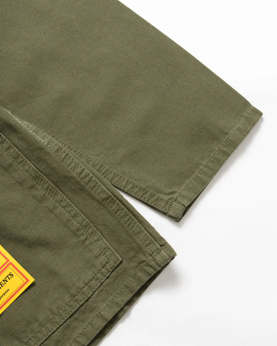 Canvas Chore Shirt - Olive - Image 7