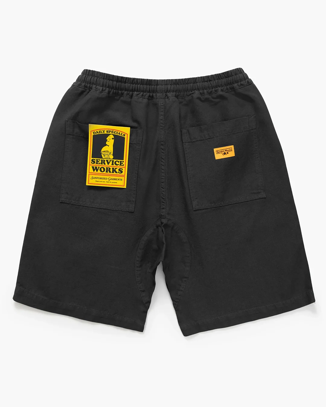 Classic Canvas Chef Shorts - Black - Image 2